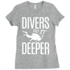 ow divers do it deeper Ladies Fitted T-Shirt