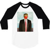 Rene Magritte Parody Impeach Trump 3/4 Sleeve Shirt