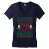 time to get elffed up Women's V-Neck T-Shirt