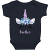 birthday unicorn family series brother Baby Bodysuit