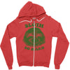sloth so hard Zipper Hoodie