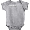immature definition Baby Onesie
