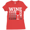Wine Club pub Ladies Fitted T-Shirt