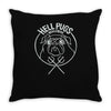 hell pugs best trending Throw Pillow