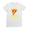 will plie for pizza Ladies Fitted T-Shirt