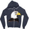 bald eagle Zipper Hoodie