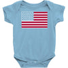 usa flag navy american Baby Onesie