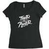 truth to power Women's Triblend Scoop T-shirt