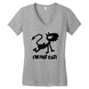i'm not cat Women's V-Neck T-Shirt