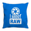 i shoot raw photography camera photograph Throw Pillow
