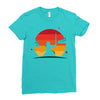 Samurai Sunset Ladies Fitted T-Shirt