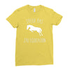 j'peux pas j'ai &eacute;quitation blc Ladies Fitted T-Shirt