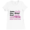 real girls go hunting Ladies Fitted T-Shirt