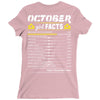 October Girl Facts Libra Ladies Fitted T-Shirt