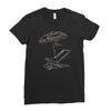 beach umbrella Ladies Fitted T-Shirt