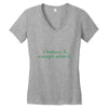 i before e Women's V-Neck T-Shirt