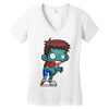 walkers zombie boy Women's V-Neck T-Shirt