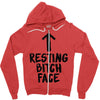 resting bitch face Zipper Hoodie