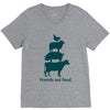 friends not food. V-Neck Tee