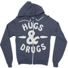 hugs and drugs Zipper Hoodie