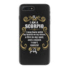 i am a scorpio iPhone 7 Plus Case