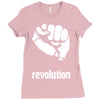 power to the people fist revolution Ladies Fitted T-Shirt