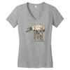 how many legs Women's V-Neck T-Shirt