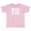 ibiza is the answer Toddler T-shirt
