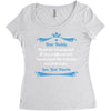 Dear Daddy, Thanks for Being my Dad Baby Boy Letter to Father Women's Triblend Scoop T-shirt