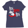 run hippie run Ladies Fitted T-Shirt