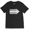 i'm with stupid V-Neck Tee