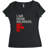 delaware state trending Women's Triblend Scoop T-shirt