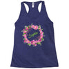 Floral Baby Name Racerback Tank