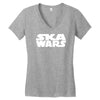 ska wars reggae dub step club music dance Women's V-Neck T-Shirt