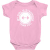 my girl is stronger than you Baby Onesie
