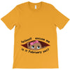February Peeking Out Baby Girl T-Shirt