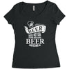 beer does not ask questions Women's Triblend Scoop T-shirt