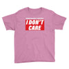Breaking News i Don't Care Youth Tee