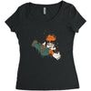 the falling italian Women's Triblend Scoop T-shirt