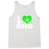 i love weed fun Tank Top