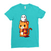 brave kitty Ladies Fitted T-Shirt