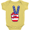 Peace Sign Hand Baby Onesie