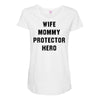 Wife Mommy Protector Hero Maternity Scoop Neck T-shirt