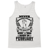 Never Underestimate Dog Rescuer Who Was Born February Tank Top