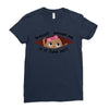 June Peeking Out Baby Girl Ladies Fitted T-Shirt