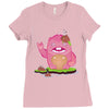 mrs yetti and her poops Ladies Fitted T-Shirt