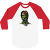 zombie brain out 3/4 Sleeve Shirt