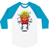 saiyan fries 3/4 Sleeve Shirt