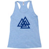 valknutr knoten der gefallenen odin nordisch symbol aspekte wotan Racerback Tank