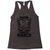 Never Underestimate Dog Rescuer Who Was Born March Racerback Tank